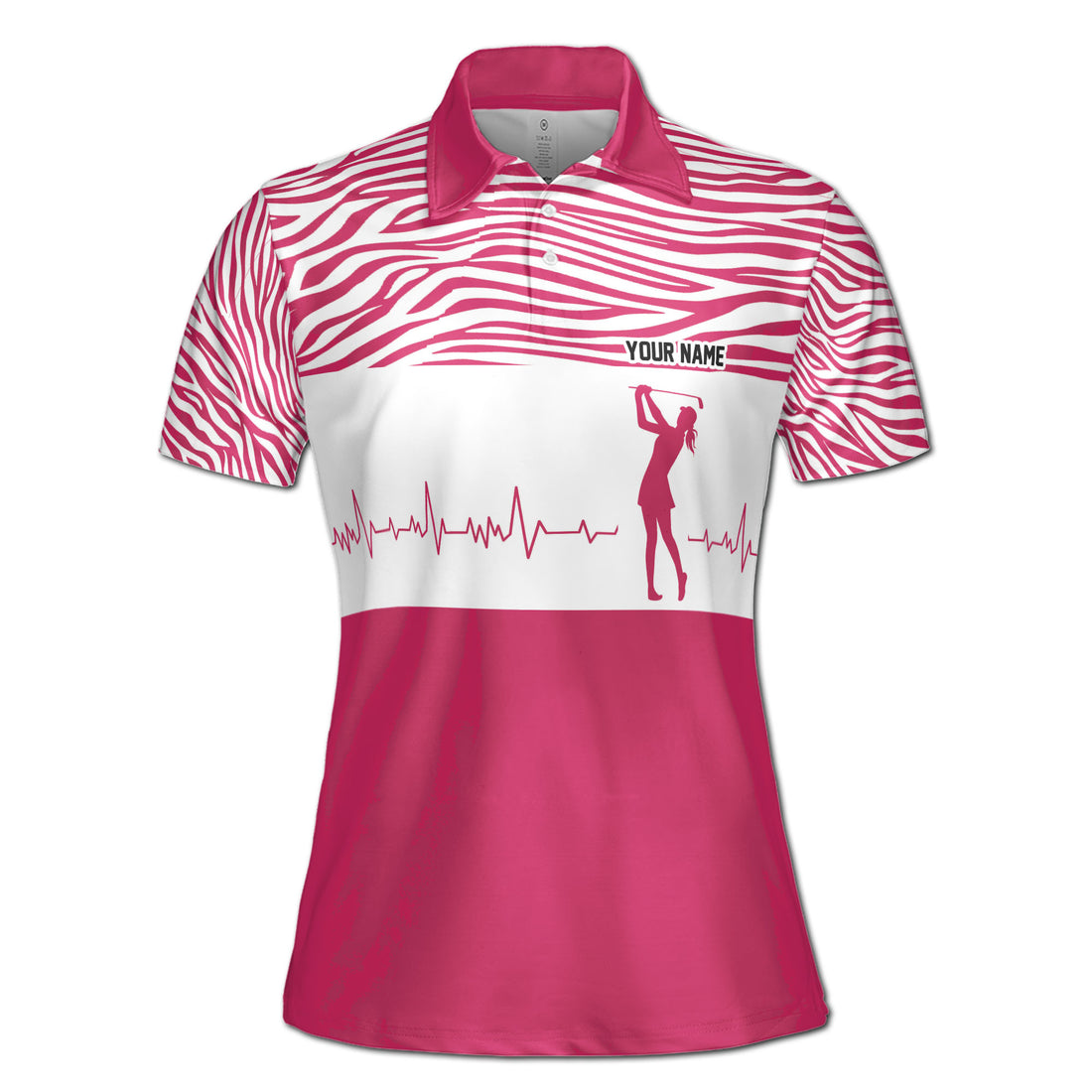 Custom Drink Wine Play Golf And Take Naps Women's Polo Shirt S-5XL