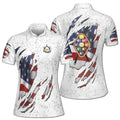 Custom Billiard 9 Ball Pool White Women's Polo Shirts, Billiard Women's Polo Shirts S-5XL