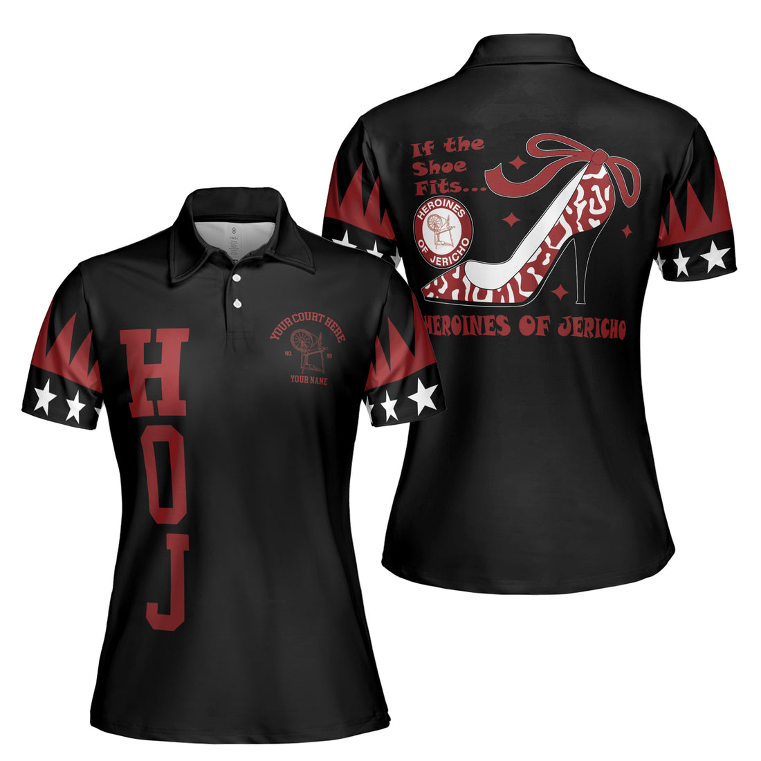 Customized Heroines of Jericho HOJ Sisterhood Women's Polo Shirt S-5XL