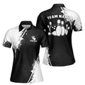 Customized Color Spatter Pickleball Bowling Dart Women's Polo Shirt S-5XL