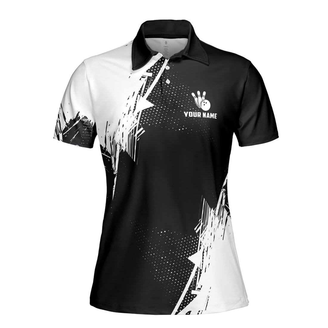 Customized Color Spatter Pickleball Bowling Dart Women's Polo Shirt S-5XL