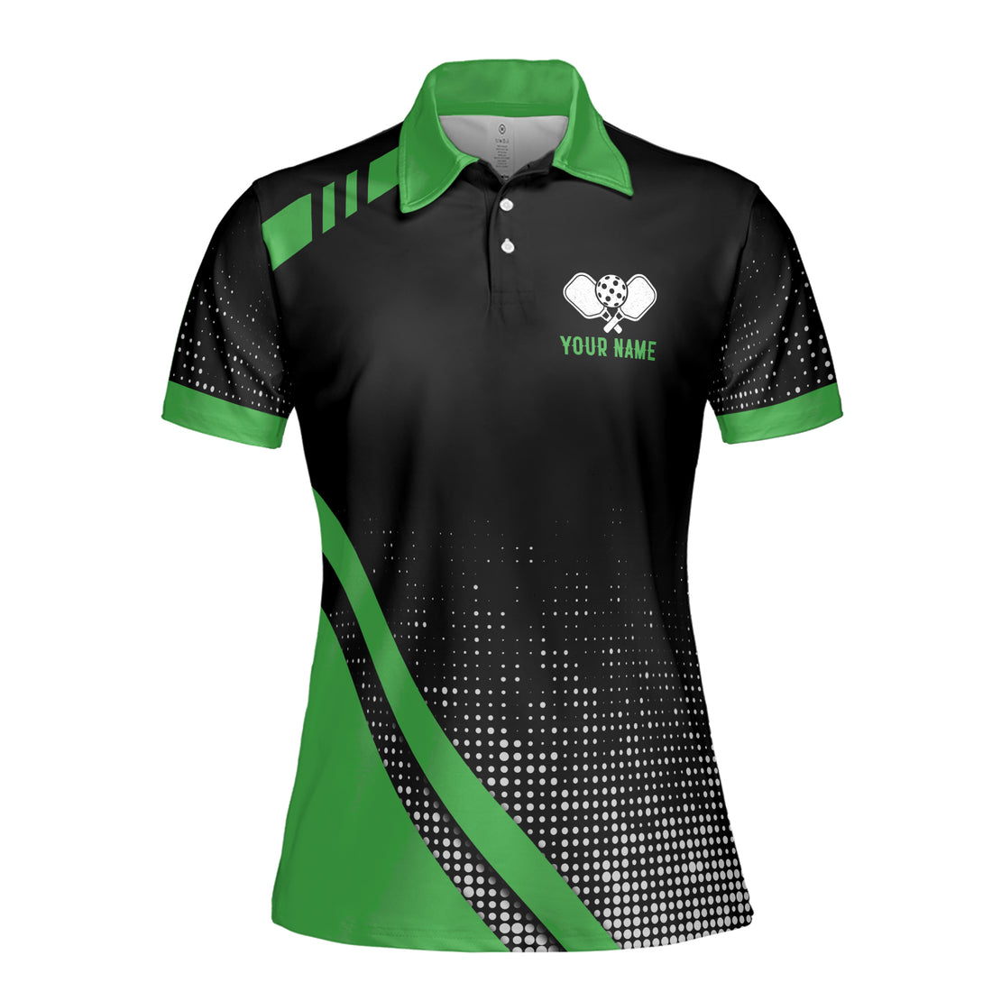 Personalized Name Team Name Time To Play Pickleball Green Women's Polo Shirt S-5XL