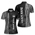 Personalized Name Viking Tribal Art Pickleball Team Women's Polo Shirt S-5XL