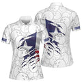 Custom Name Bowling Shirts Custom Texas Flag Women's Polo Shirt S-5XL