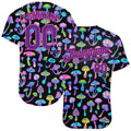 Custom 3D Magic Mushrooms Psychedelic Baseball Jersey S-5XL