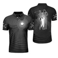 Effect Ball And Golfer All Over Print Best Golf Shirt Men's Polo Shirt S-5XL