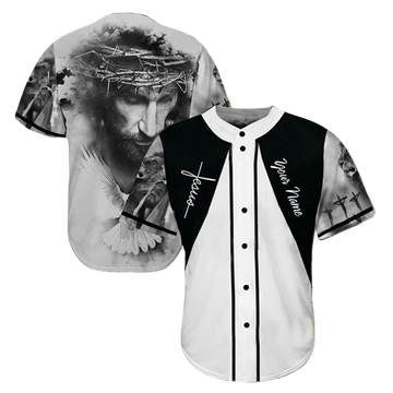Personalized Jesus Baseball Jersey Faith Over Fear Baseball Jersey k2 S-5XL