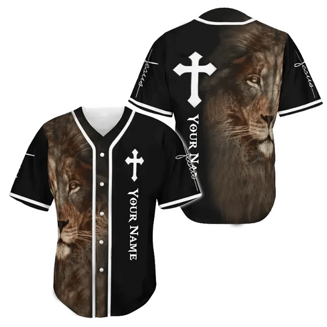 Personalized Jesus Baseball Jersey Faith Over Fear Baseball Jersey k1 S-5XL
