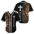 Personalized Jesus Baseball Jersey Faith Over Fear Baseball Jersey k1 S-5XL
