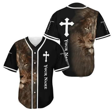 Personalized Jesus Baseball Jersey Faith Over Fear Baseball Jersey k1 S-5XL