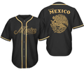 Gold Mexico Eagle Baseball Jersey Pride American Shirt Baseball Jersey S-5XL