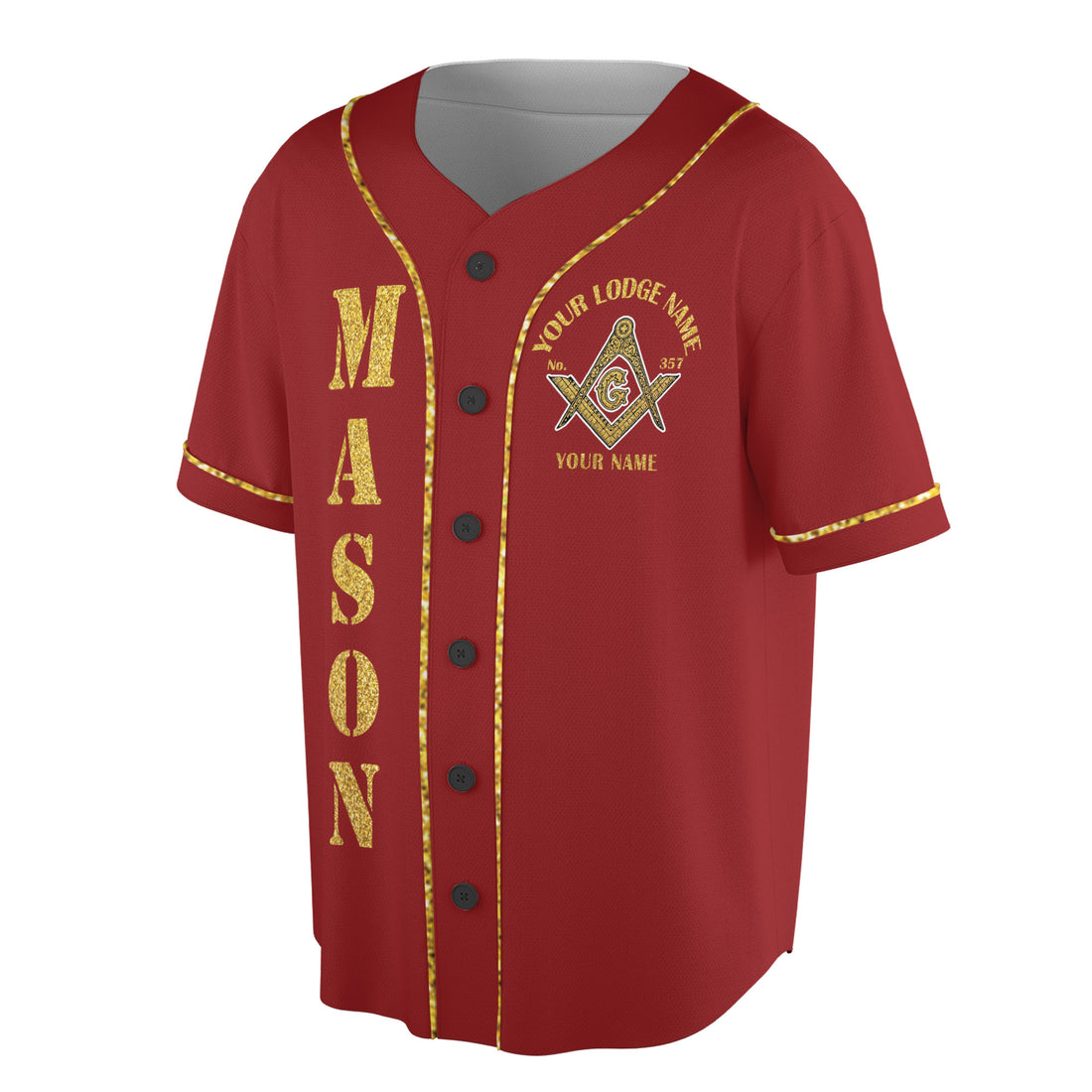 Greats Mason, Masonic Prince Hall Masons Baseball Jersey S-5XL