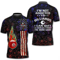 I'm Not Addicted To Billiard Gift For Pool Lover Men's Polo Shirt S-5XL