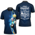Billiard 3D Polo Shirt Gift for Him Granpas Play Pool Men's Polo Shirt S-5XL