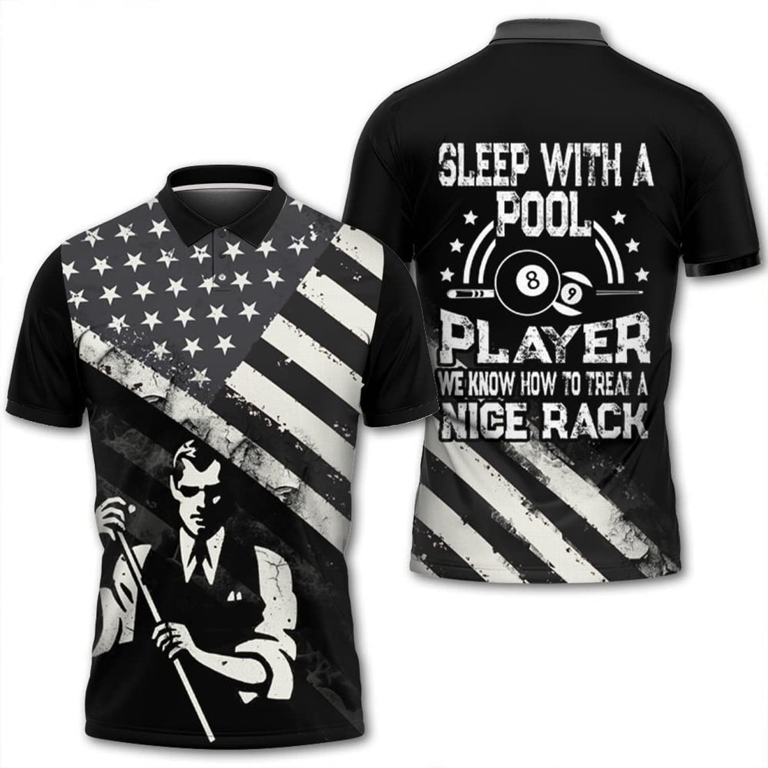 Granpas Go Play Pool Shirt Gift For Billiard Lovers Men's Polo Shirt S-5XL