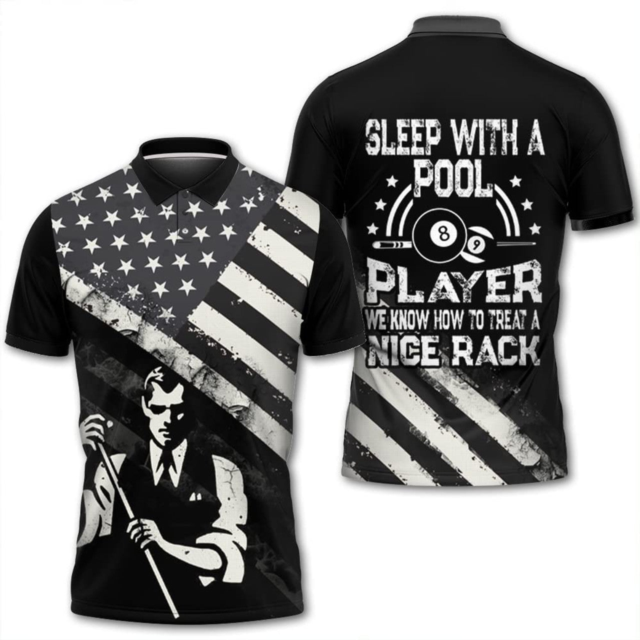 Granpas Go Play Pool Shirt Gift For Billiard Lovers Men's Polo Shirt S-5XL