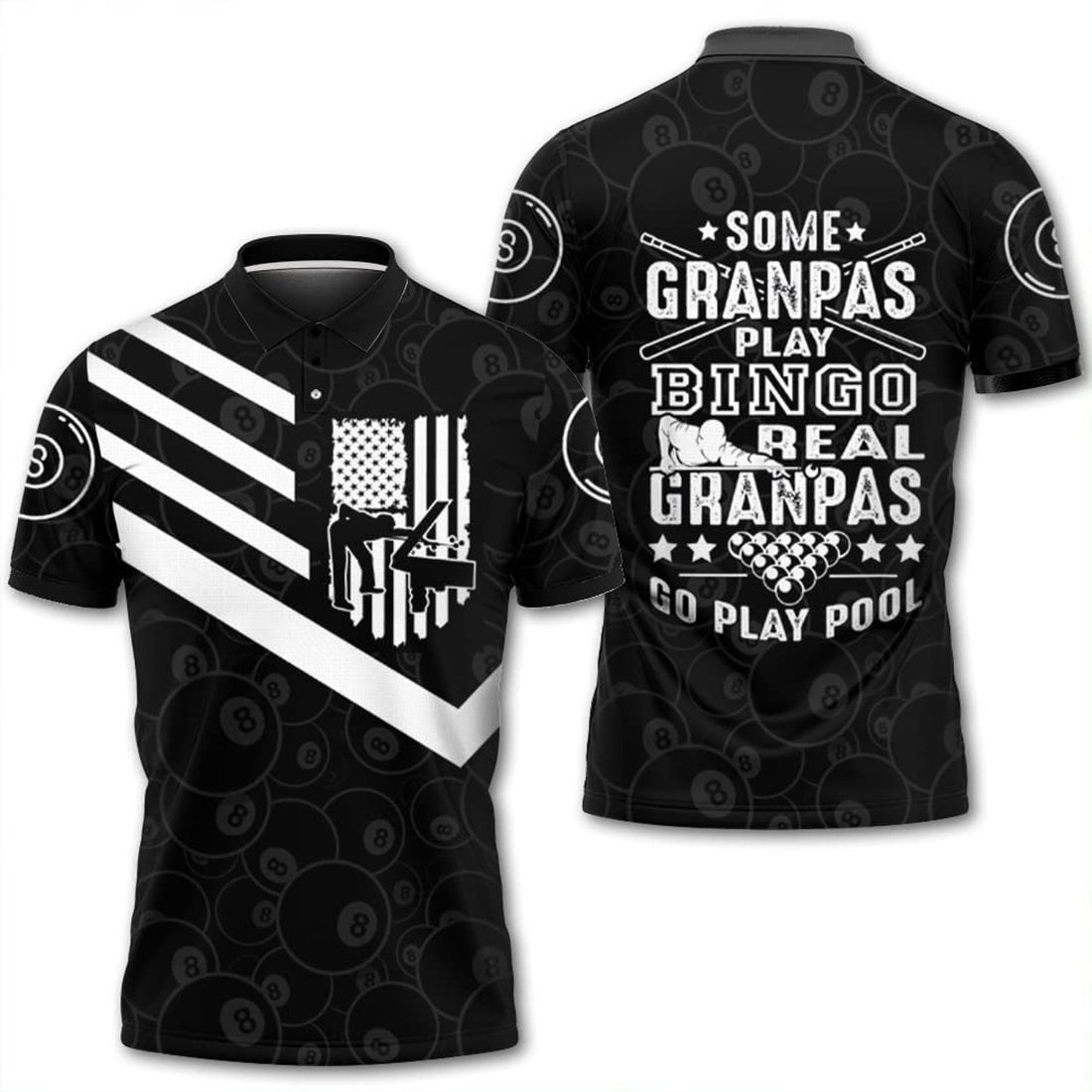 For Pool Lovers Billiard Full Printed Shirt Men's Polo Shirt S-5XL