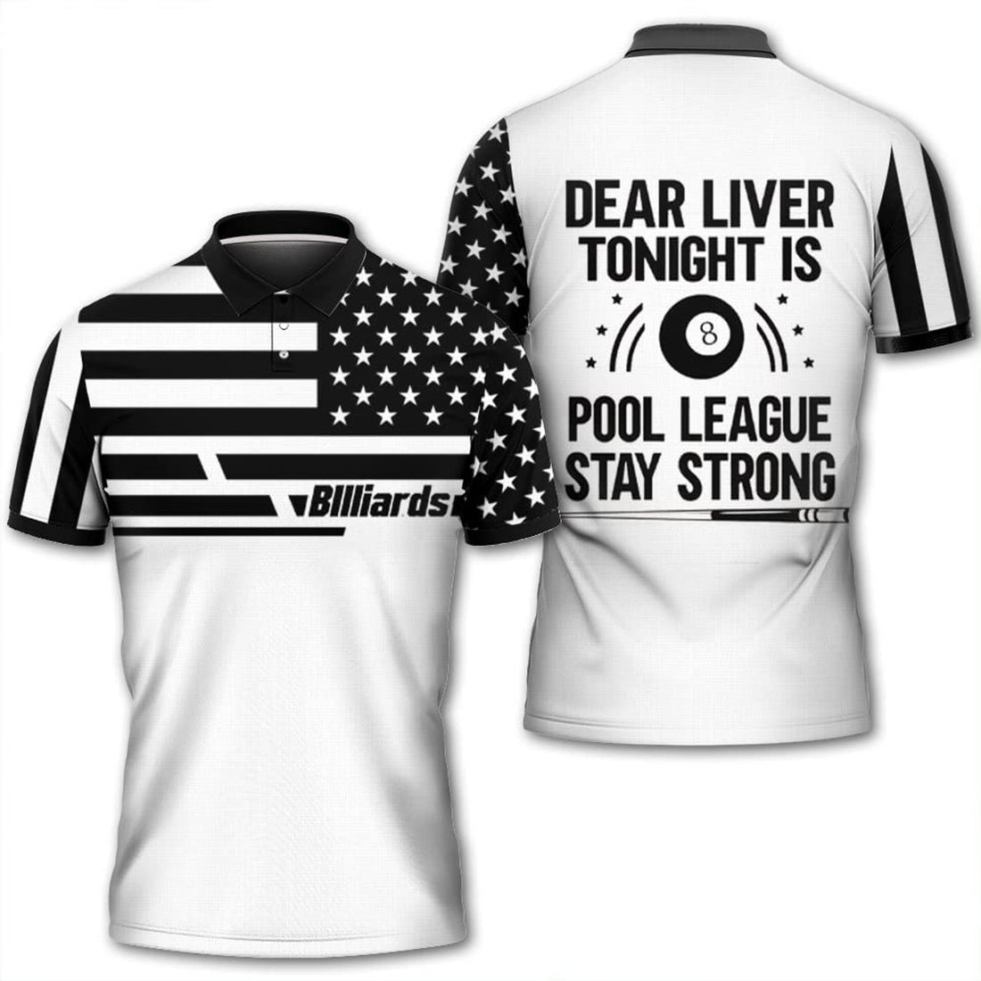 Tonight Is Pool League Pool Team Billiard Gift For Lovers Men's Polo Shirt S-5XL