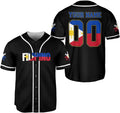 Custom Philippines Baseball Jersey Filipino Flag Baseball Jersey S-5XL