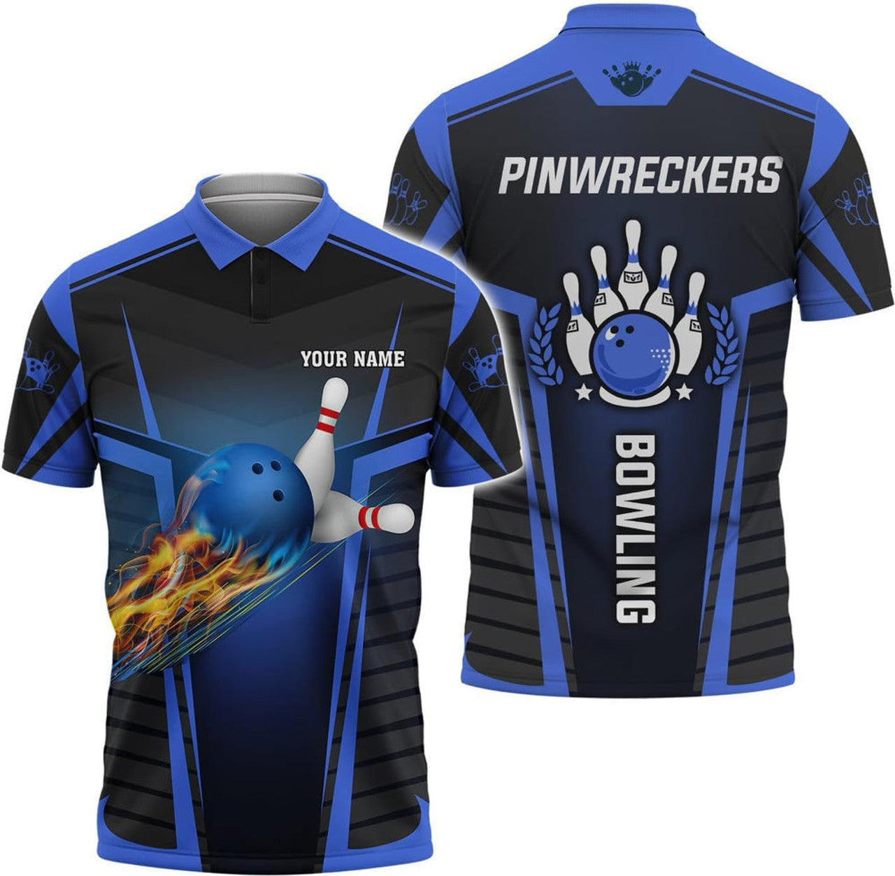 Personalized Shirt Gift for Bowling Lover Men's Polo Shirt S-5XL