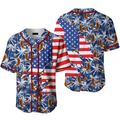 American Flag Eagle Palm Tree Baseball Jersey Gift Baseball Jersey b8 S-5XL