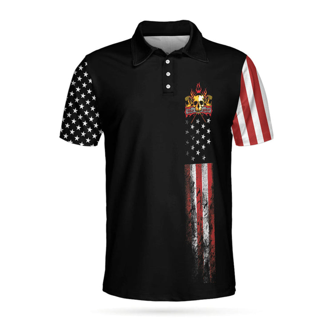8-Ball Skull Golf Shirt Dark Theme Men's Polo Shirt S-5XL