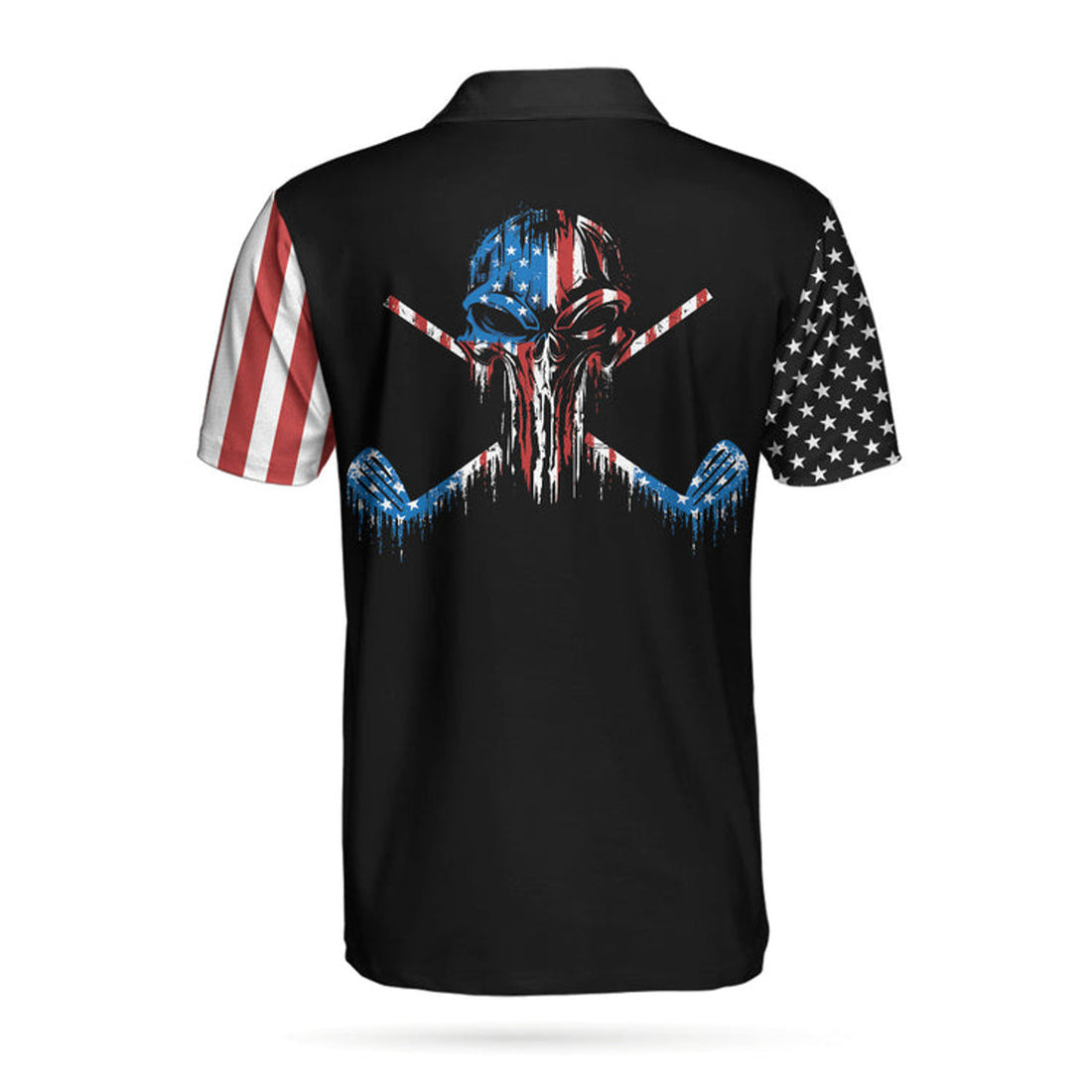 8-Ball Skull Golf Shirt Dark Theme Men's Polo Shirt S-5XL