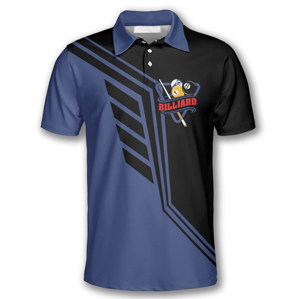 Billiards Pool I'd Rather Be Playing Polo Shirt for Men Men's Polo Shirt S-5XL