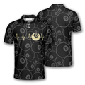 Billiards Pool Snooker Heartbeat Pattern Men's Polo Shirt S-5XL