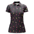 Custom Golf Flamingos Palm Best Gift for Golf Lovers Women's Polo Shirts S-5XL