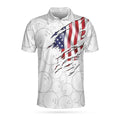 Bowling American Flag White Polo Best Shirt for Men Men's Polo Shirt S-5XL