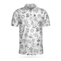 Bowling Clip Art Shirt Best Gift for Men Family Lovers Men's Polo Shirt