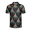 Bowling In Fire Seamless Pattern Short Sleeve For Men Men's Polo Shirt S-5XL
