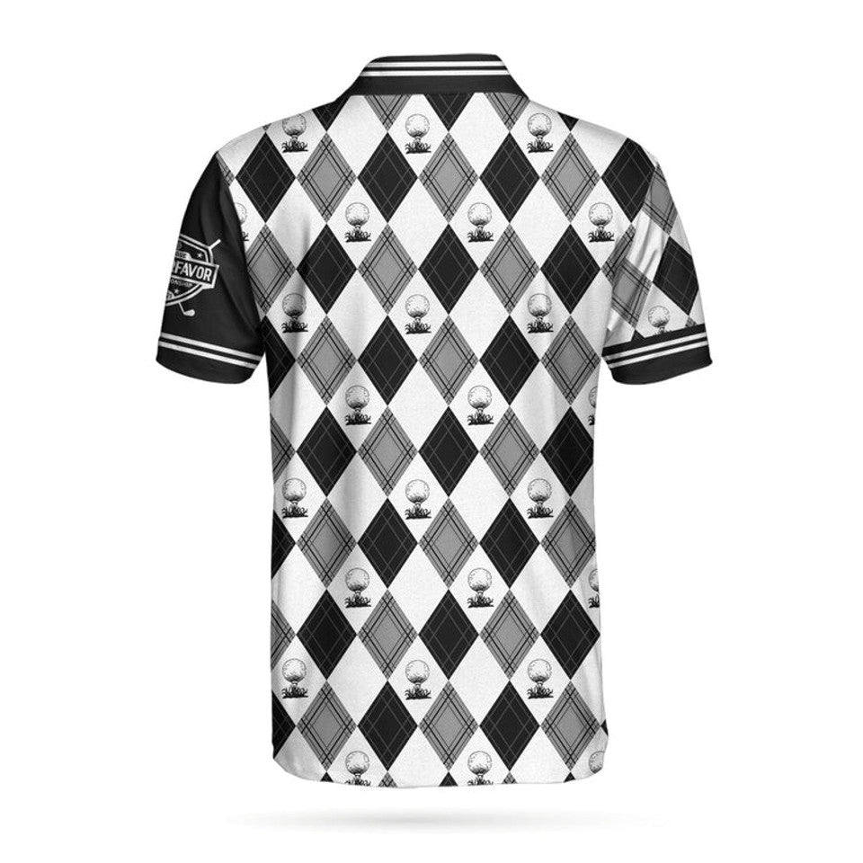 Custom C-Golf League Argyle Polo Best Golf Shirt for Men Men's Polo Shirt S-5XL