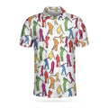 Best Golf Shirt for Men White Silhouette Men's Polo Shirt S-5XL