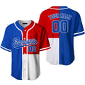 Custom Royal Red White Pattern Baseball Jersey for Baseball Jersey S-5XL