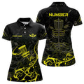 Custom Black Disc Golf Personalized Golf Gift Women's Polo Shirt S-5XL