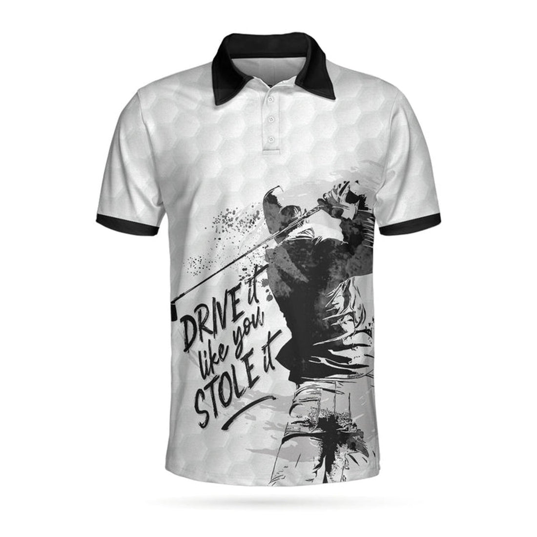 Custom Name To My Golfer Dad Drive It Like You Stole It Men's Polo Shirt S-5XL