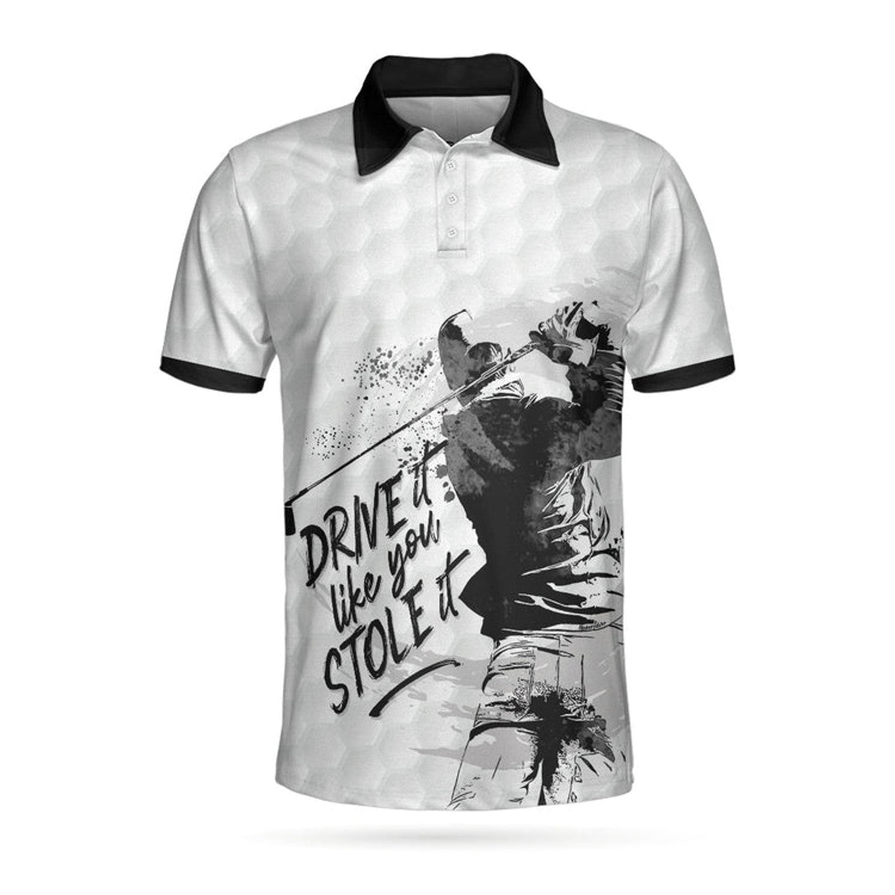 Custom Name To My Golfer Dad Drive It Like You Stole It Men's Polo Shirt S-5XL