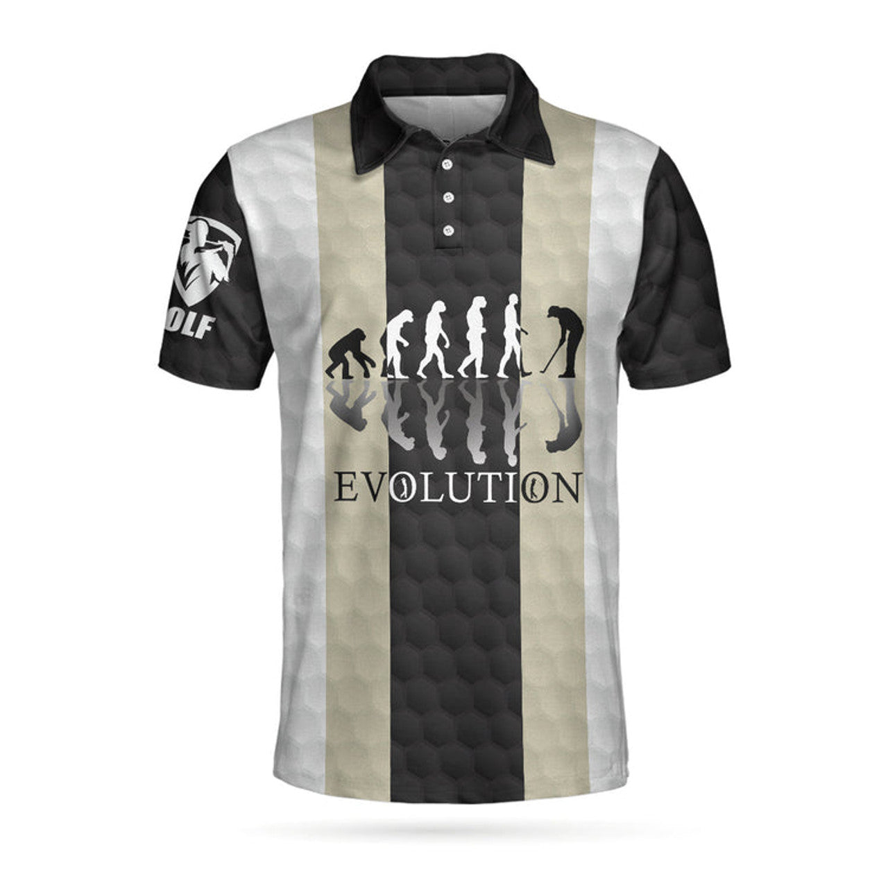 Elegant Golfer Evolution Golf Shirt Unique Design Men's Polo Shirt S-5XL