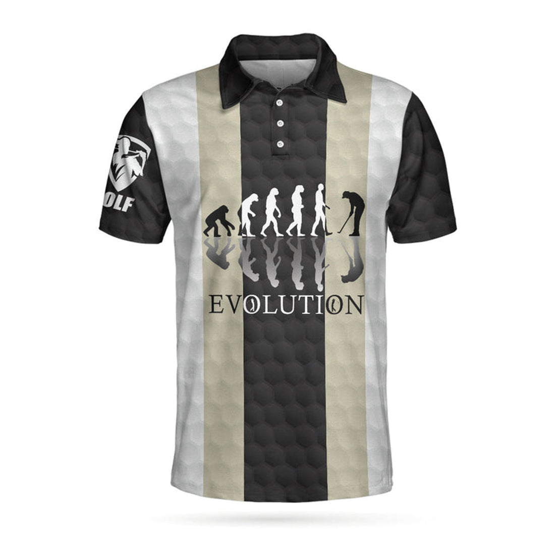 Elegant Golfer Evolution Golf Shirt Unique Design Men's Polo Shirt S-5XL