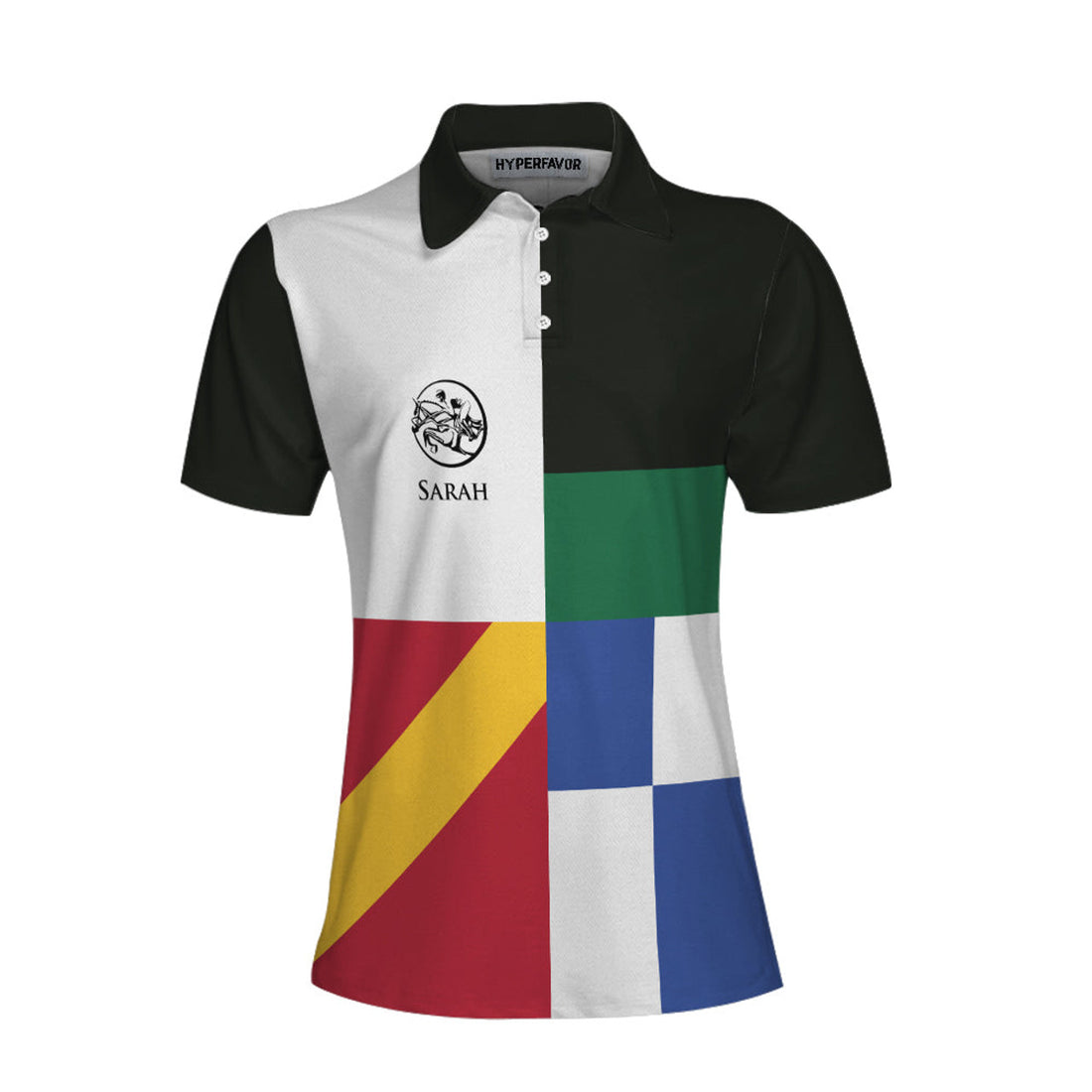 Custom Equestrian Color Block Horse Riding for Ladies Women's Polo Shirts S-5XL