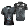 Gone Fishing Reaper Crazy Shirt For Men Men's Polo Shirt Gift S-5XL