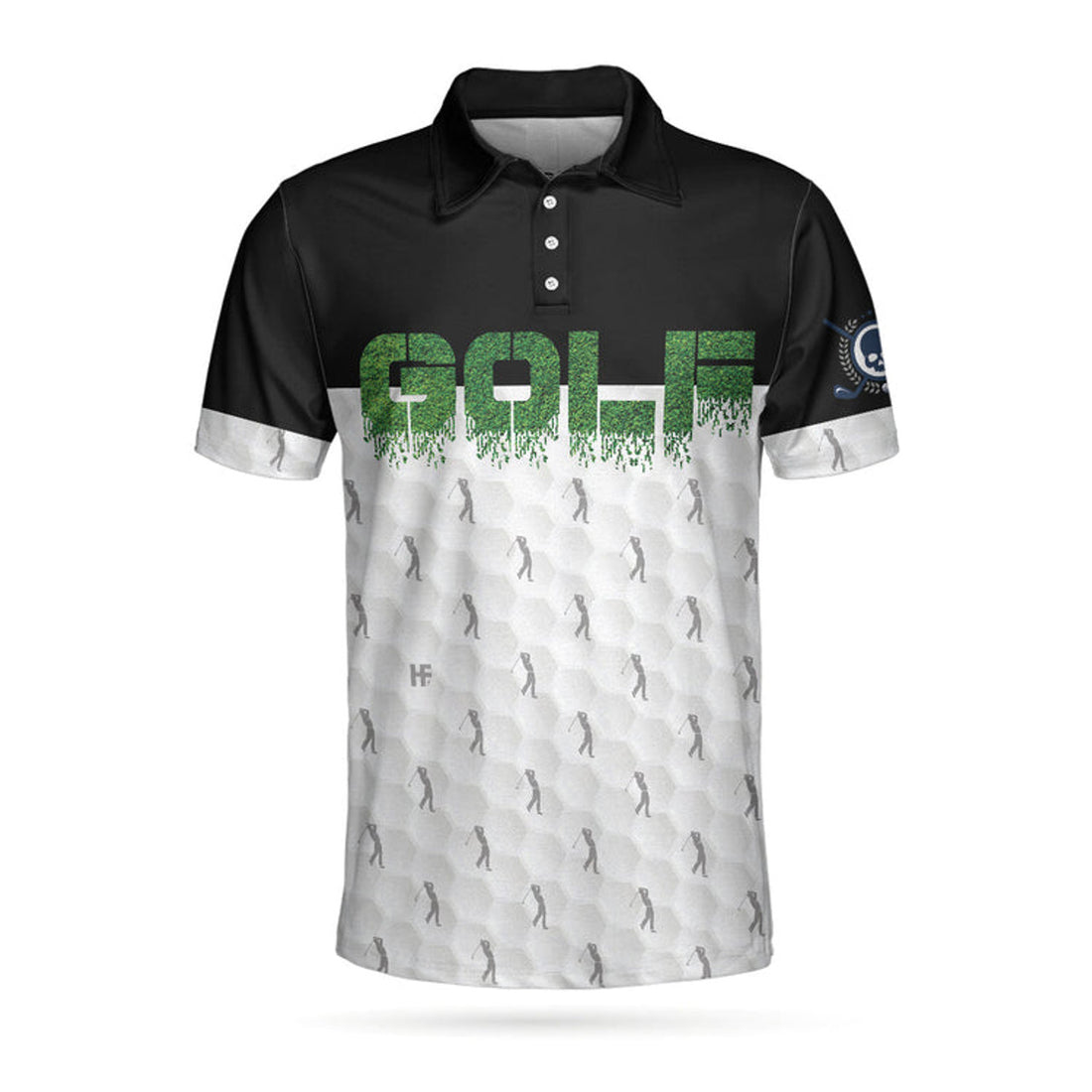 Funny Golfer Seamless Pattern Gift Golf Shirt Men's Polo Shirt S-5XL