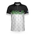 Funny Golfer Seamless Pattern Gift Golf Shirt Men's Polo Shirt S-5XL