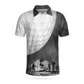 Golf Ball And Smoke Background Smoke Golf Player Shirt Men's Polo Shirt S-5XL