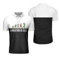 Golf Evolution Vintage Short Elegant Black and White Men's Polo Shirt S-5XL