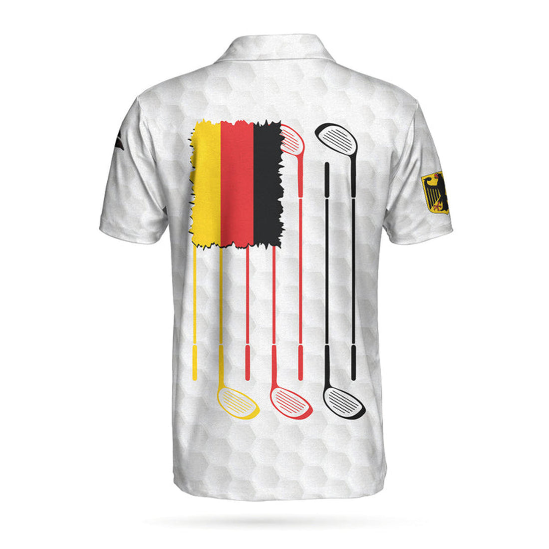 Golf Germany Flag White Pattern Polo Shirt Men's Polo Shirt S-5XL