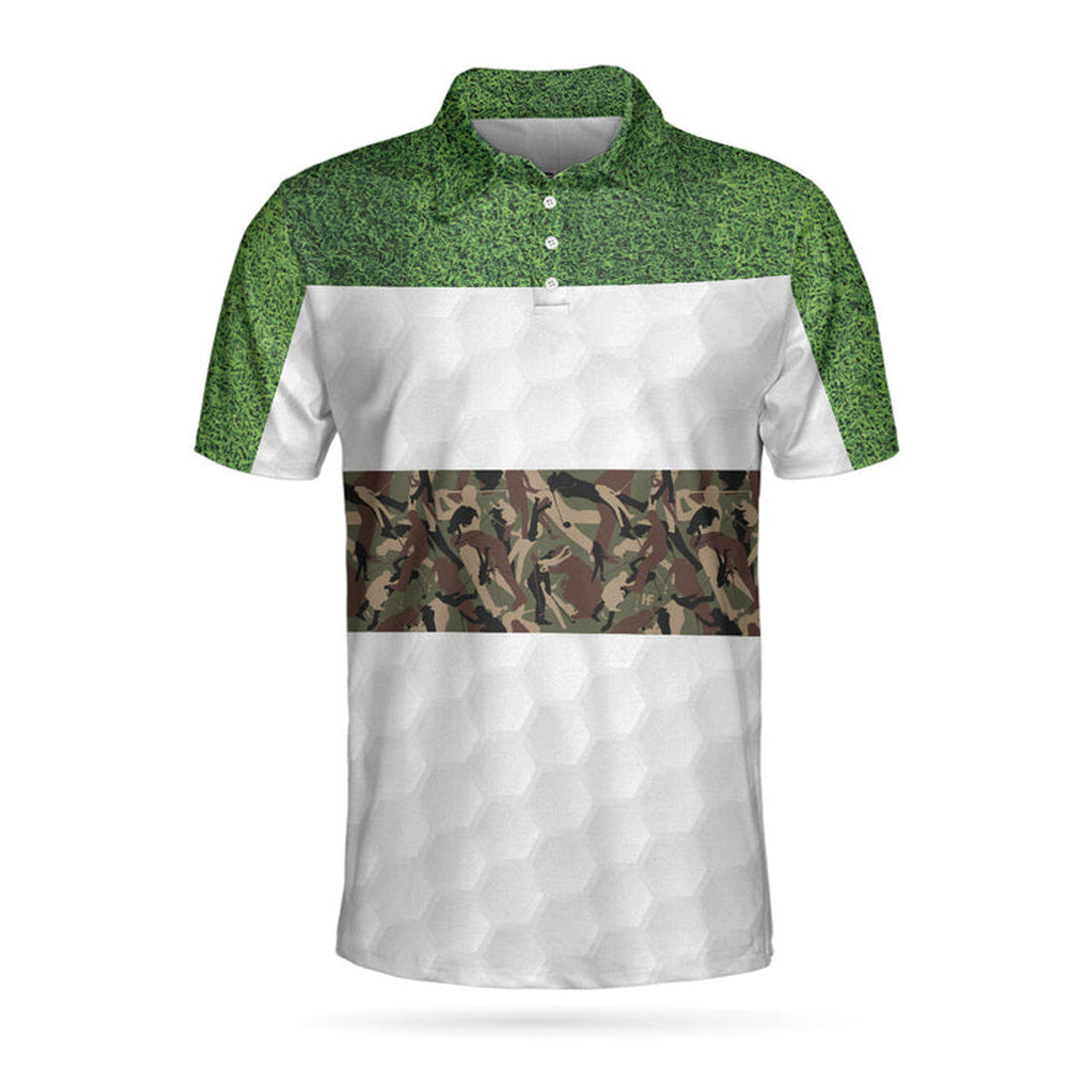 Golf Polo Shirt Green Camouflage Cool Gift Men's Polo Shirt S-5XL