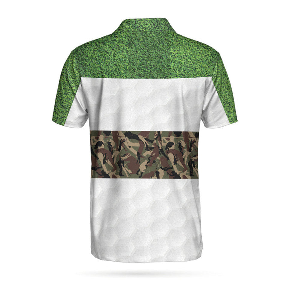 Golf Polo Shirt Green Camouflage Cool Gift Men's Polo Shirt S-5XL